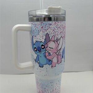 Cute Blue and Pink Character Tumbler